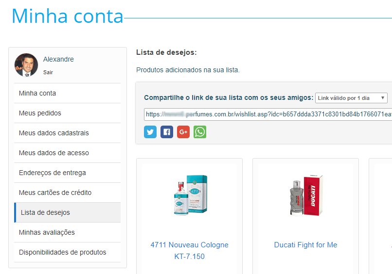 Lista de desejos