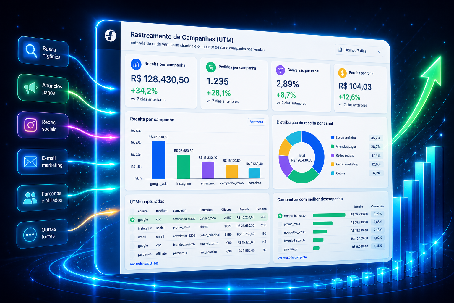 Rastreamento de Campanhas (UTM e Click IDs)