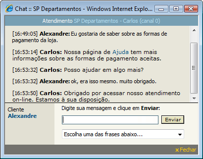Atendimento on-line