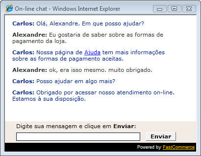 Atendimento on-line
